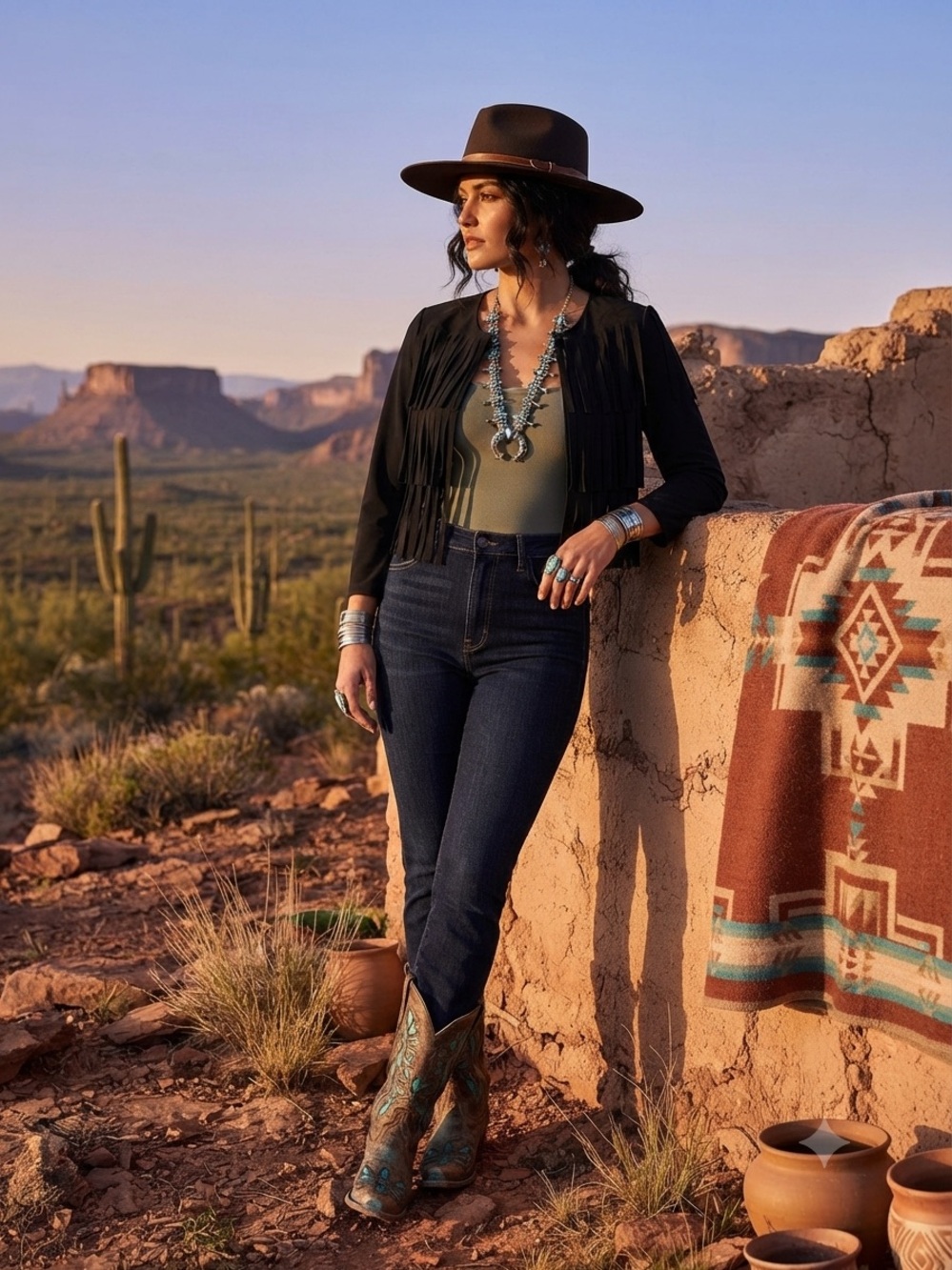 BNWT Frank Lyman Black Fringe Cropped Jacket Sz- 12 SouthWestern Cowgirl Ranch